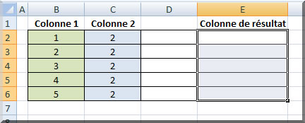 Multiplication de colonnes entre elles