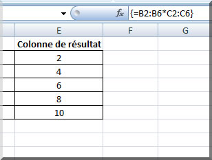 Formule matricielle - Multiplication de colonnes entre elles e4