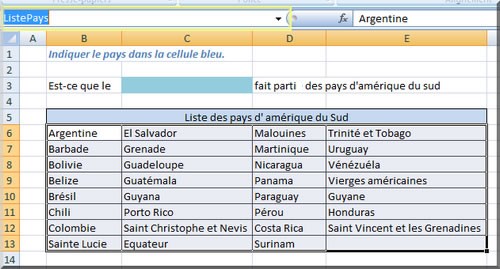 Formule matricielle - Recherche d'une chaîne de caractères -