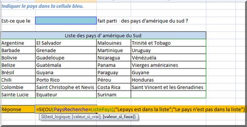 Formule matricielle - Recherche d'une chaîne de caractères - e3