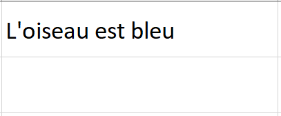 Résultat de la fonction supprespace