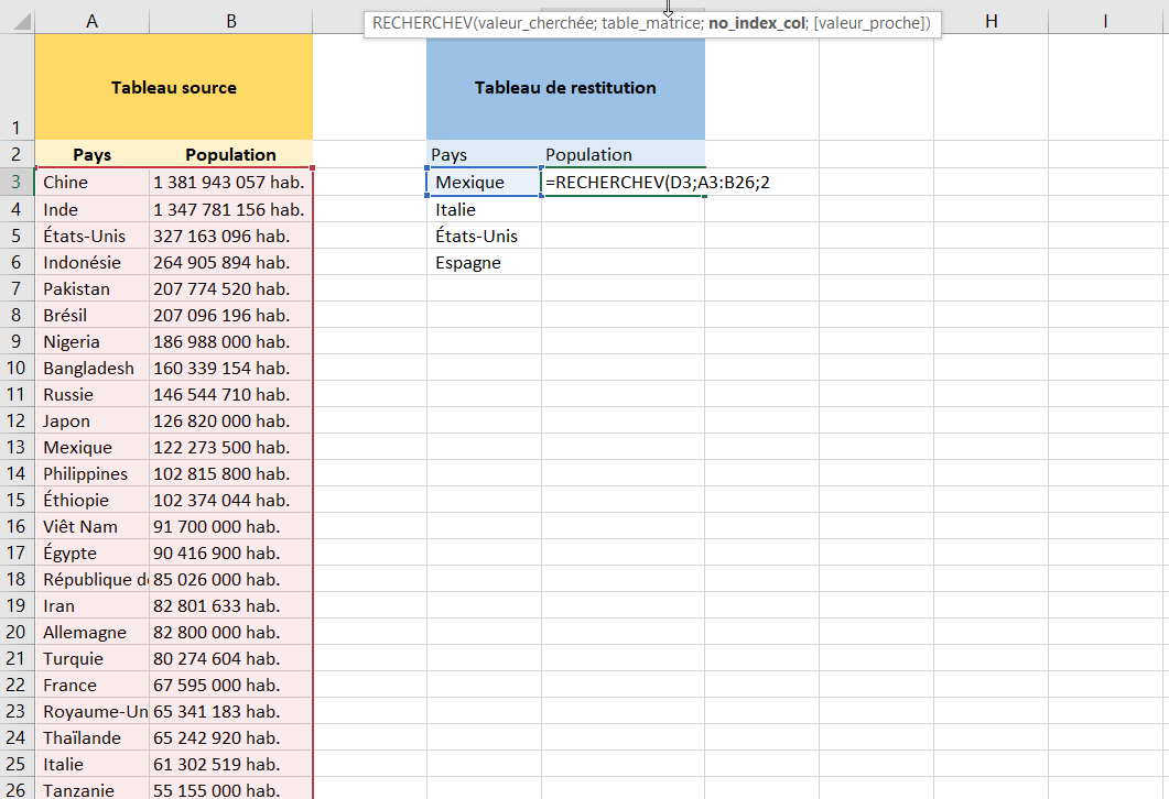 Fonction recherchev -
no_col_index