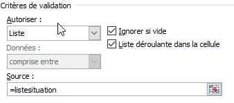 Etape 10 pour créer une liste déroulante dans Excel