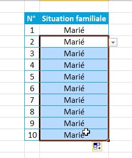 Etape 12 pour créer une liste déroulante dans Excel